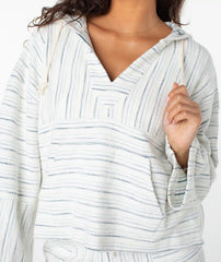Rich Coast Striped Poncho