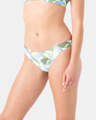 Surf Break Shirred Hipster Cheeky Bikini Bottom