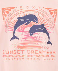 Little Girls' Ocean Life Oversized Tee