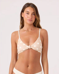 Puka Dots Knot Bralette Bikini Top