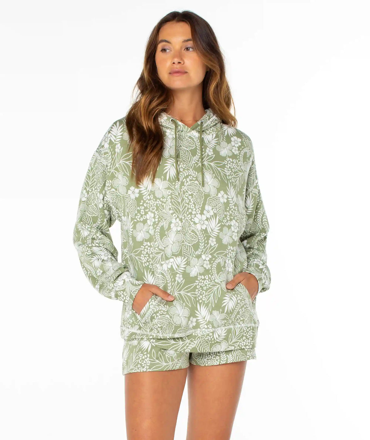 Surfing By Moonlight Printed Hoodie