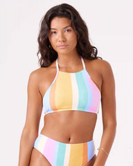 Go My Way High Neck Bikini Top