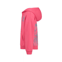 Girls' Hibiscus Stitch Zip Hoodie