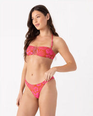 Sun Chasers Lattice Scoop Moderate Bikini Bottom
