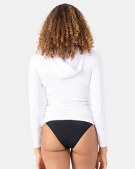New Essentials Long Sleeve Zip Hooded Rashguard